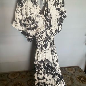 Tie-dye Madi dress with side slit